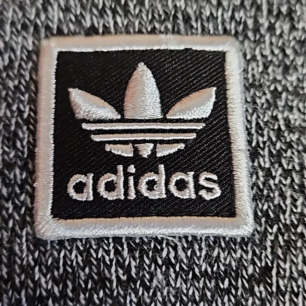 Adidas Originals Tall Utility Cuff Beanie Winter Hat Cap Grey Black White